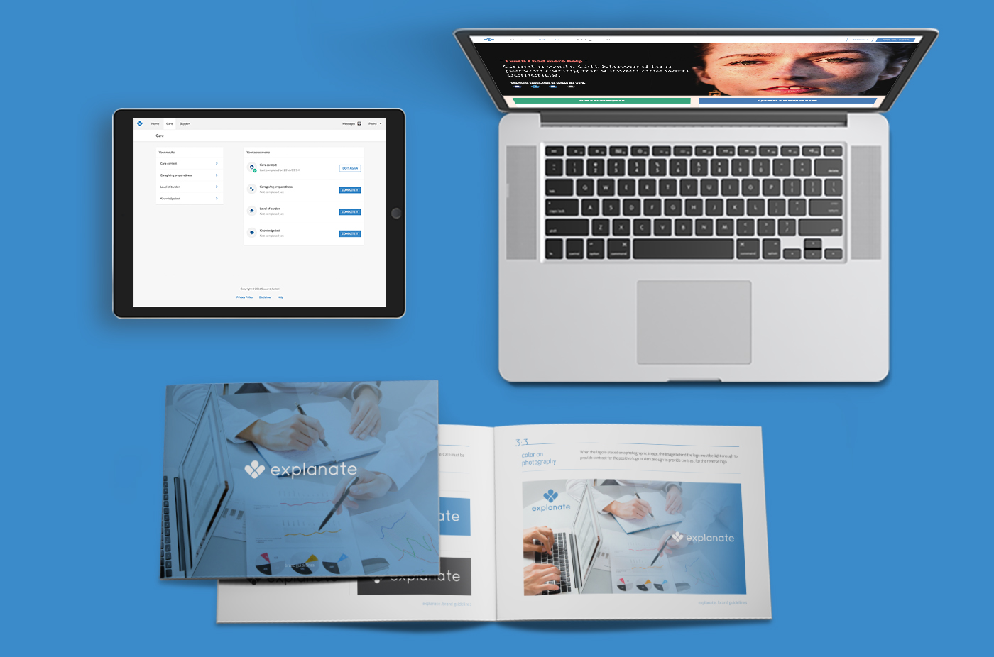 site, app and identity presentation