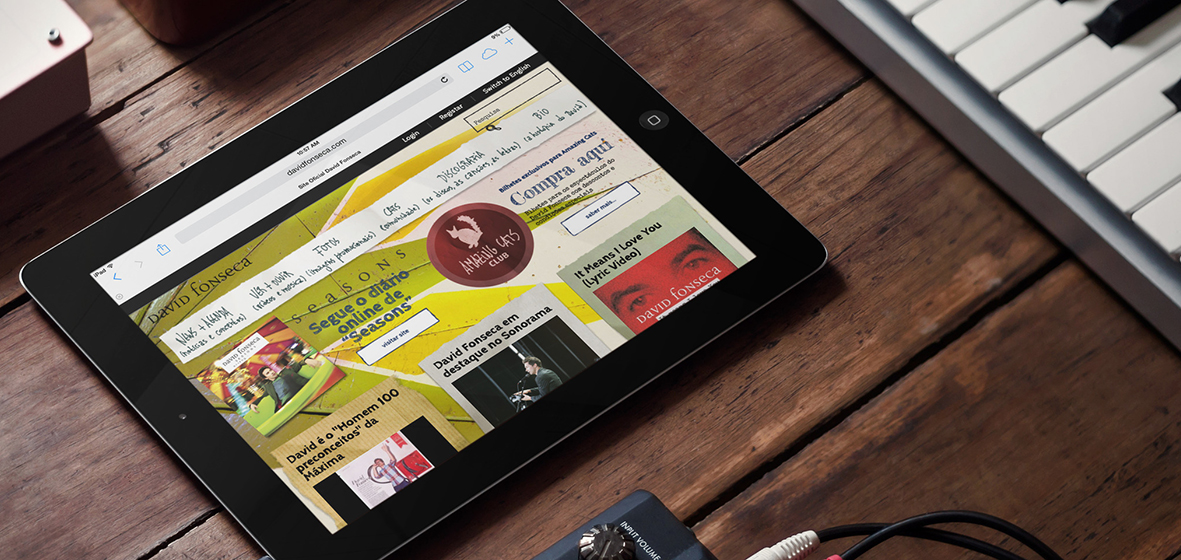 site presentation, ipad version